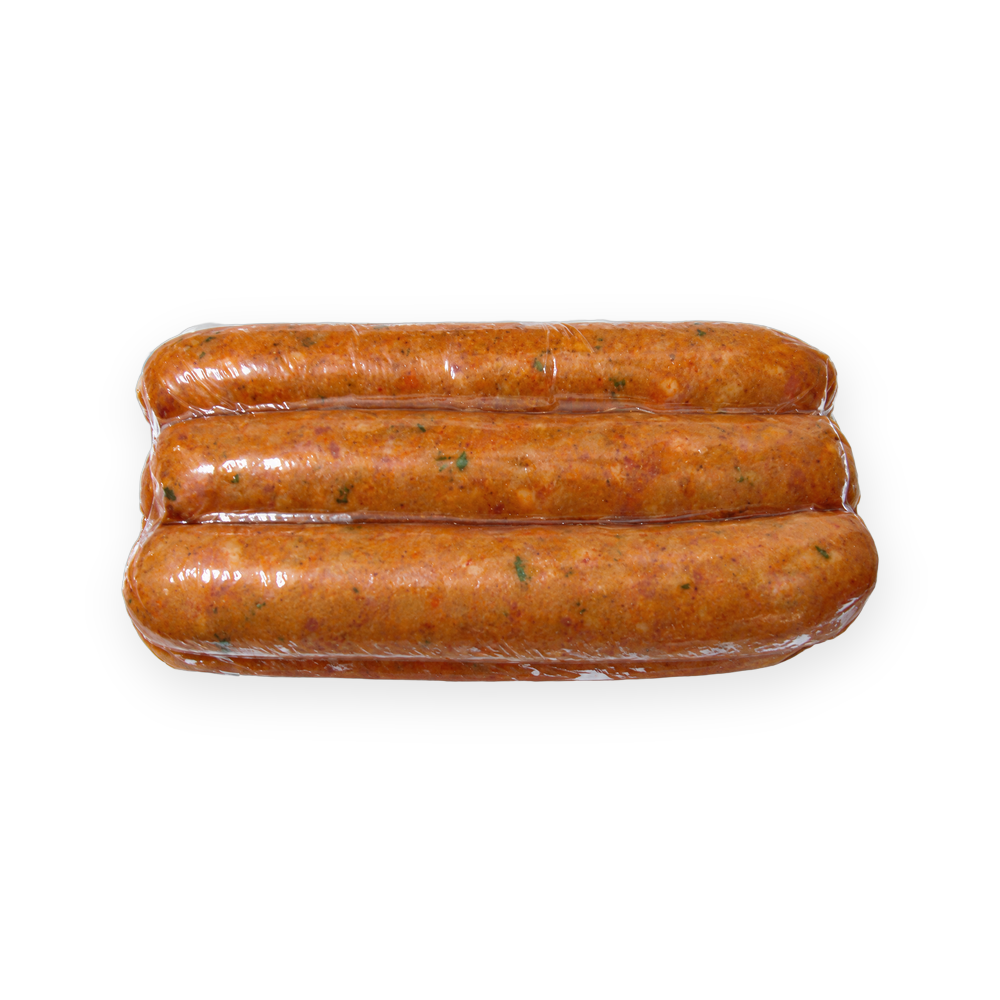 Chorizo con Ternera · Zenú, reverso del empaque