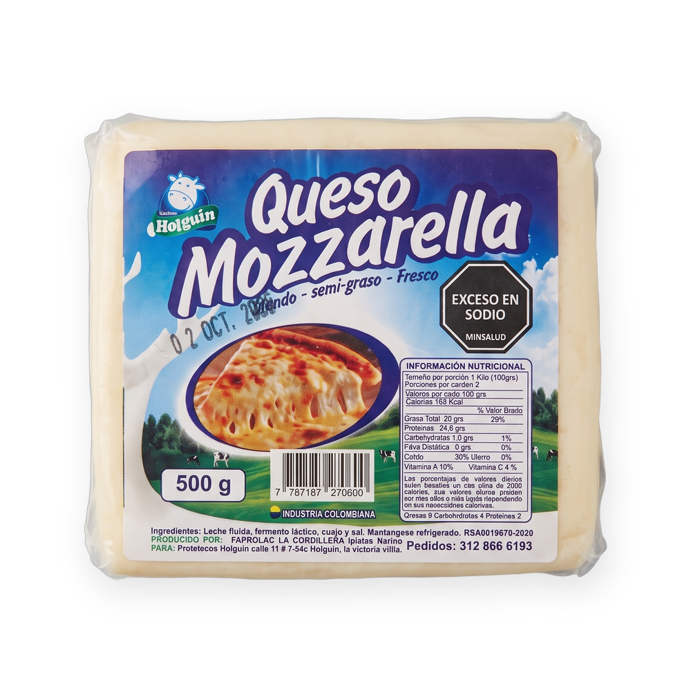 Queso Doble Crema · Lácteos Holguín